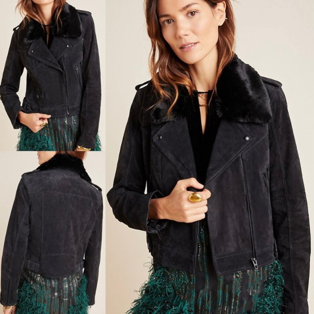 {SOLD} NWT ✨BLANK NYC✨ real suede Motto Jacket